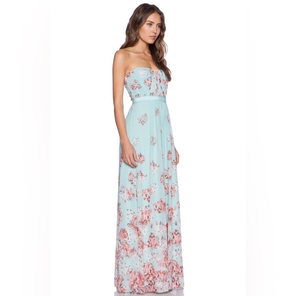 BCBG MAXAZRIA Amber maxi floral dress  Cocktail wedding dress Size 4